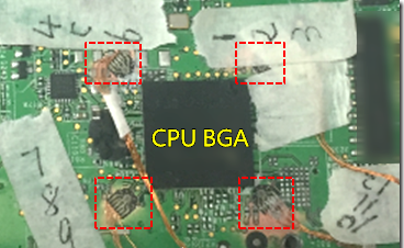 BGA錫裂，使用應(yīng)變片(Strain Gauge)量測電路板到底哪個環(huán)節(jié)產(chǎn)生較大變形量
