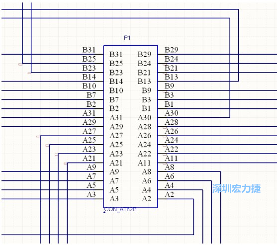 雙擊 1.SchDoc，文件可以被正常打開(kāi)，下圖是其中的一部分：
