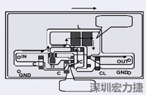 圖2：升壓電路的PCB設(shè)計(jì)示例。
