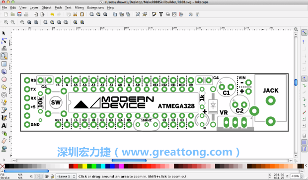 既然你有一個以電路板為背景的清晰影像了，使用向量工具將要絲印的圖像畫在上面吧，下面有一個例子。
